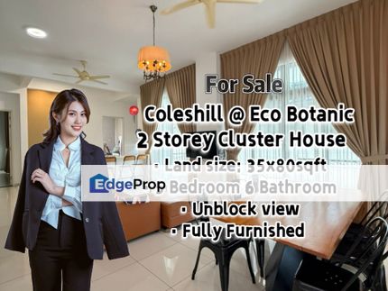 Coleshill @ Eco Botanic 2 Storey Cluster House for Sale, Johor, Nusajaya