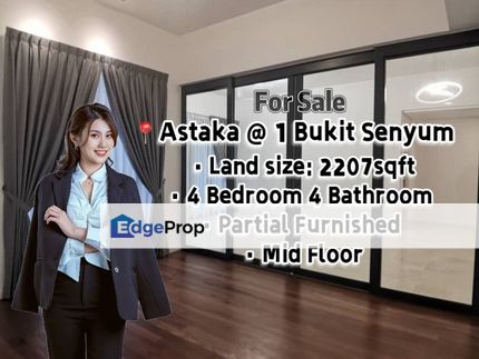 The Astaka @ 1 Bukit Senyum Mid High Floor 4Bed 4Bath for Sale, Johor, Johor Bahru