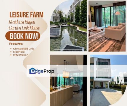 Leisure Farm Residensi Bayou 3 Storey Garden Link , Johor, Gelang Patah
