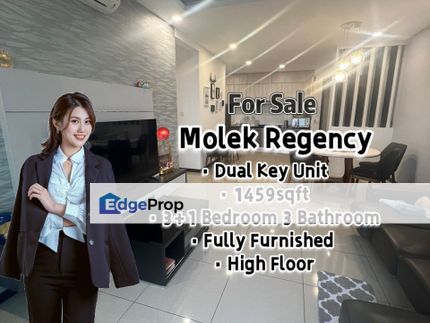Molek Regency Dual Key Fully Furnished High Floor unit for Sale, Johor, Johor Bahru