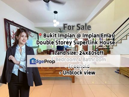 Bukit Impian @ Impian Emas Double Superlink House for Sale, Johor, Skudai