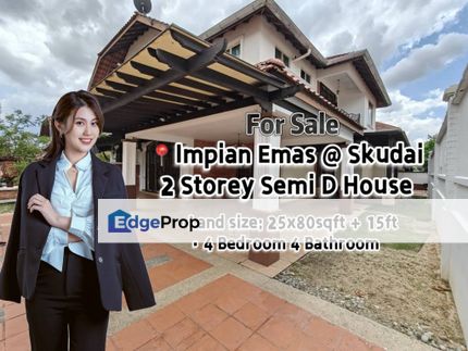 Taman Impian Emas @ Skudai Double Storey Semi D House for Sale, Johor, Skudai