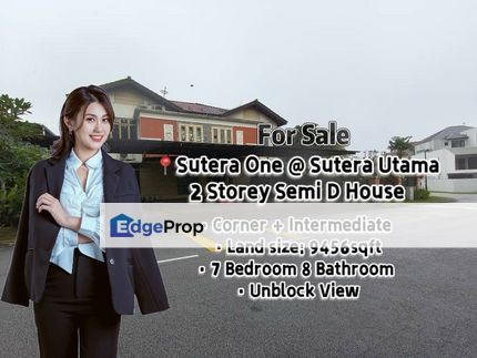 Sutera One @ Sutera Utama Double Storey Semi D, Johor, Skudai