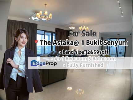 The Astaka @ 1 Bukit Senyum 5Bed 5Bath fully furnished for Sale, Johor, Johor Bahru