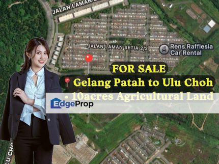 Gelang Patah to Ulu Choh 10acres Agricultural Land for Sale, Johor, Gelang Patah