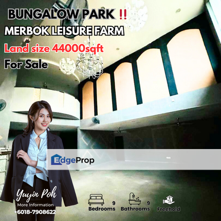 Merbok Leisure Farm Bungalow Park for Sale, Johor, Gelang Patah