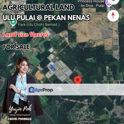 Ulu Pulai Agricultural Land Near to De Hoff Park, Taman Perindustrian Ulu Pulai, Pekan Nenas, Johor, Gelang Patah