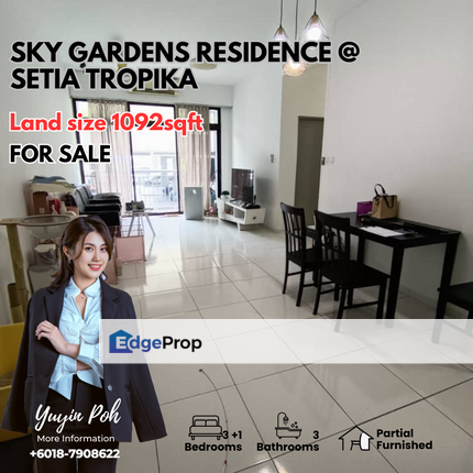 Sky Garden Residence @ Setia Tropika Mid Floor 3+1Bed 3Bath, Johor, Setia Tropika