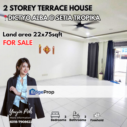 Dictyo Alba @ Setia Tropika Double Storey Terrace House for Sale, Johor, Setia Tropika
