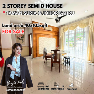Taman Suria @ Johor Bahru Double Storey Semi D for Sale for Sale @RM1 ...