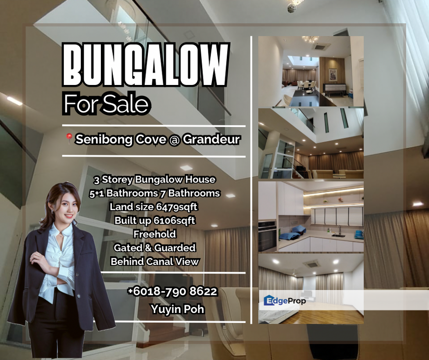 Isola Grandeur @ Senibong Cove 3 Storey Bungalow House for Sale, Johor, Masai