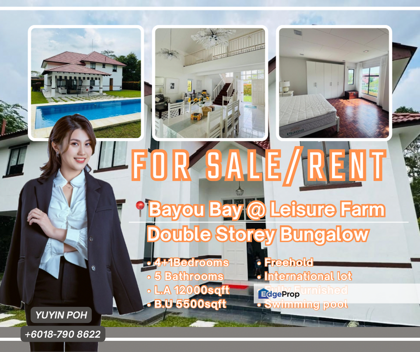 Bayou Bay @ Leisure Farm Double Storey Bungalow House for Sale, Johor, Gelang Patah