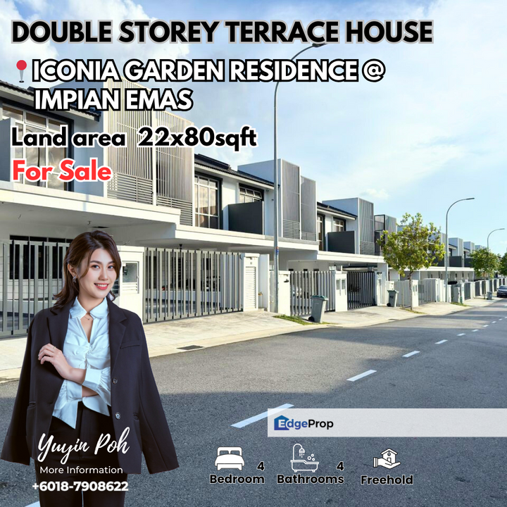 Iconia Garden Residence @ Impian Emas 2 Storey Terrace House, Johor, Johor Bahru