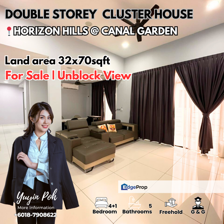 Horizon Hills @ Canal Garden South 2 Storey Cluster House for Sale, Johor, 