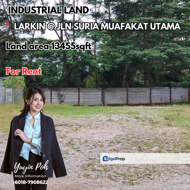 Larkin @ Jln Suria Muafakat Utama Industrial Land for Rent, Johor, Johor Bahru