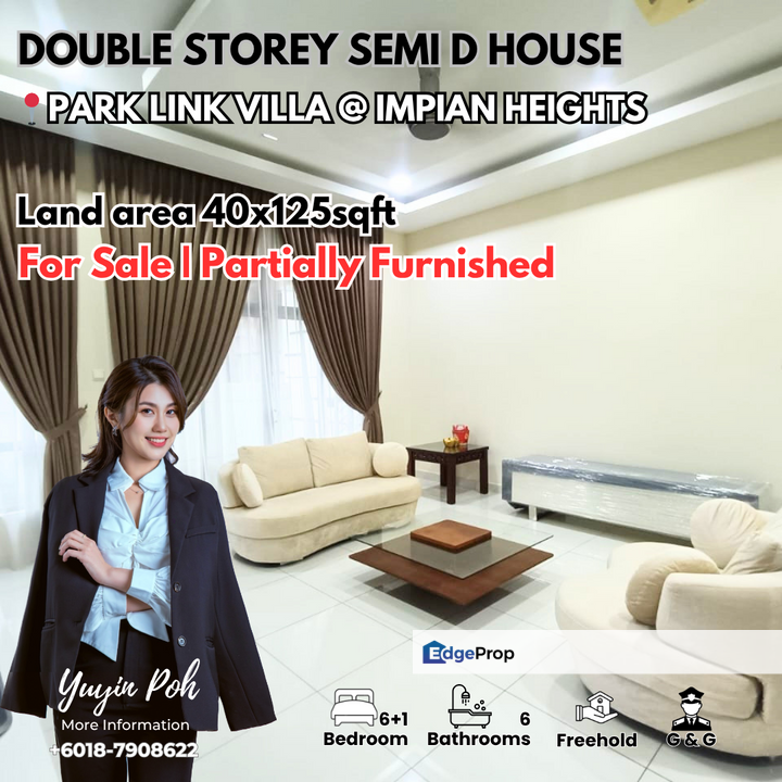 Park Link Villa @ Impian Heights 2 Storey Semi D House , Johor, Skudai