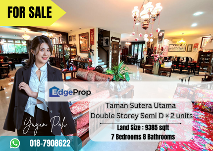 Taman Sutera Utama Double Storey Semi D, Johor, Skudai