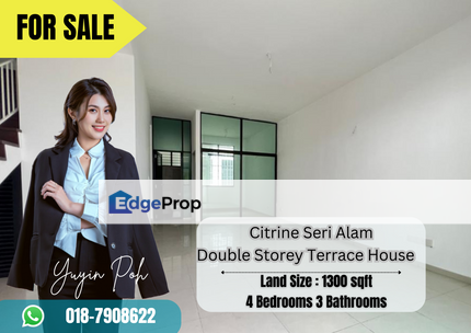 Citrine Seri Alam Double Storey Terrace House , Johor, Masai