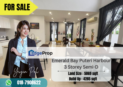 Emerald Bay Puteri Harbour 3 Storey Semi-D, Johor, Johor Bahru