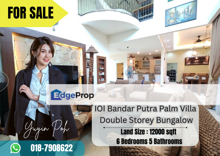 IOI Bandar Putra Palm Villa Double Storey Bungalow , Johor, Segamat