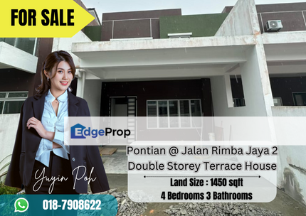 Pontian @ Jalan Rimba Jaya 2 Double Storey Terrace House , Johor, Pontian