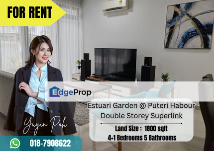 Estuari Garden @ Puteri Habour Double Storey Superlink , Johor, Nusajaya