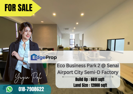 Eco Business Park 2 @ Senai Airport City Semi-D Factory , Johor, Senai