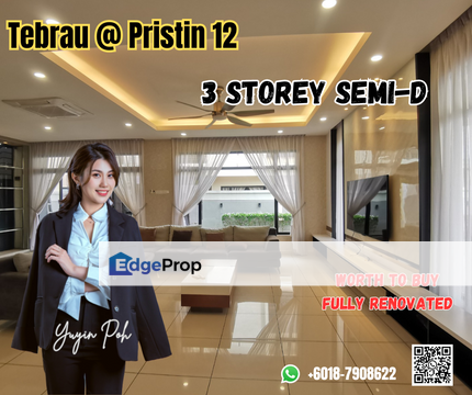 Tebrau @ Pristin 12 3 Storey Semi-D, Johor, Johor Bahru