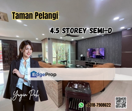 Taman Pelangi 4.5 Storey Semi-D, Johor, Johor Bahru