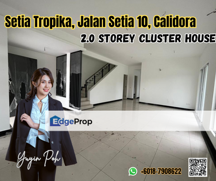 Setia Tropika, Jalan Setia 10, Calidora 2 Storey Cluster House, Johor, Setia Tropika