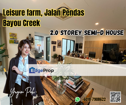 Leisure farm, Jalan Pendas, Bayou Creek 2 Storey Semi-D House , Johor, Gelang Patah