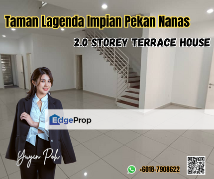 Taman Lagenda Impian Pekan Nanas Double Storey Terrace House , Johor, Kulai