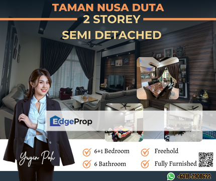 Taman Nusa Duta Double Storey Semi-D, Johor, Johor Bahru