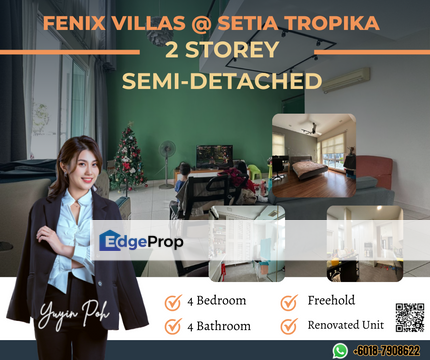 Fenix Villas @ Setia Tropika Double Storey Semi-D, Johor, Setia Tropika