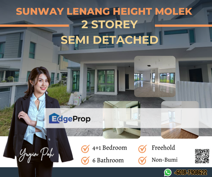 Sunway Lenang Height Molek 2 Storey Semi-D, Johor, Johor Bahru