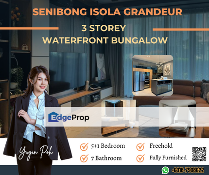 Senibong Isola Grandeur 3 Storey Waterfront Bungalow, Johor, Masai