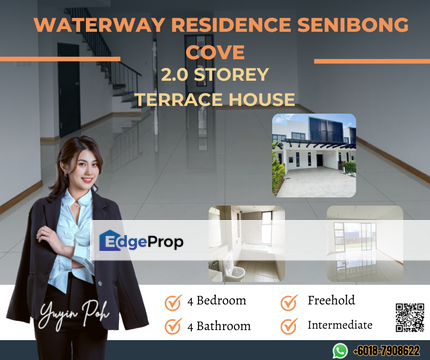 Waterway Residence Senibong Cove Double Storey Terrace House , Johor, Masai