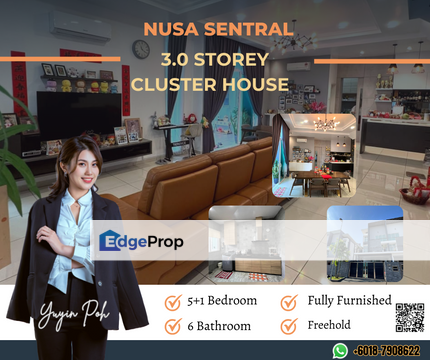 Nusa Sentral 3 Storey Cluster House , Johor, Nusajaya