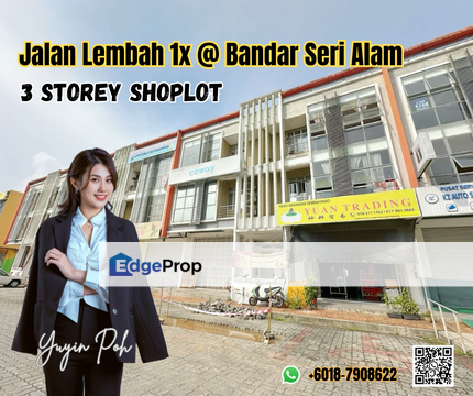 Jalan Lembah 1x @ Bandar Seri Alam 3 Storey Shoplot, Johor, Masai