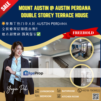 Mount Austin @ Austin Perdana Double Storey Terrace House, Johor, Johor Bahru