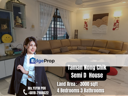 Taman Nong Chik Semi D  House, Johor, Johor Bahru