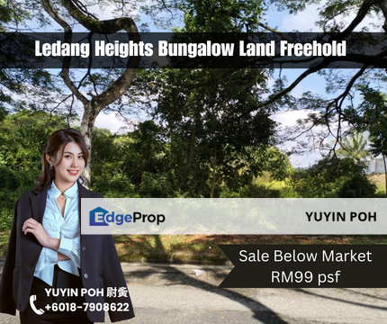 Ledang Heights near Tuas Bungalow Land Freehold , Johor, Johor Bahru