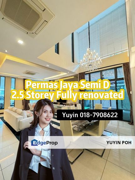 Straits View Permas Jaya Semi D Tip Top Condition, Johor, Permas Jaya/Senibong