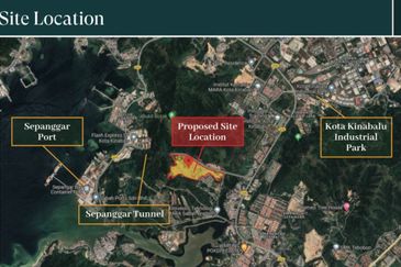 Sepanggar Multi Purpose 2 Storey Semi D Warehouse Land from 8138sqft