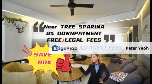 100% Loan Ready Unit Free all Legal Fees Near Tree Sparina 3+1Store Room, Penang, Bayan Lepas