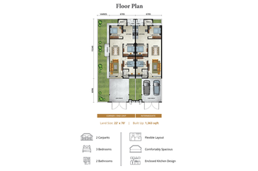 Brand New Terrace House, Ready With Window & Door Grill, Water Heater, Fans, Lights