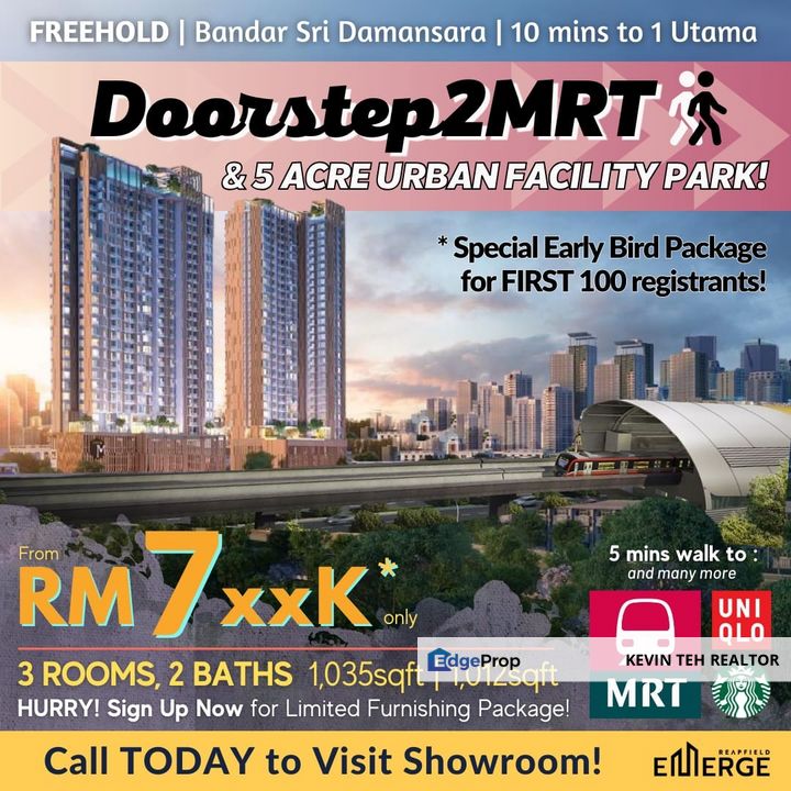 Prime TOD: MRT Access + 5-Acre Park! @ Bandar Sri Damansara, Selangor, Bandar Sri Damansara