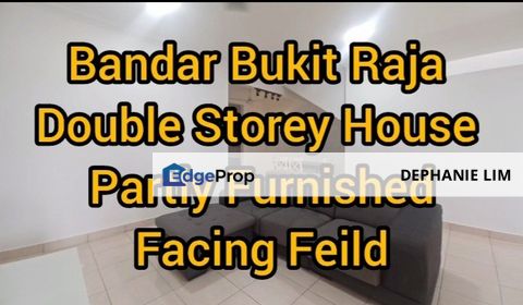 Bandar Bukit Raja House For Rent Facing Feild Partly Furnished, Selangor, Bandar Bukit Raja