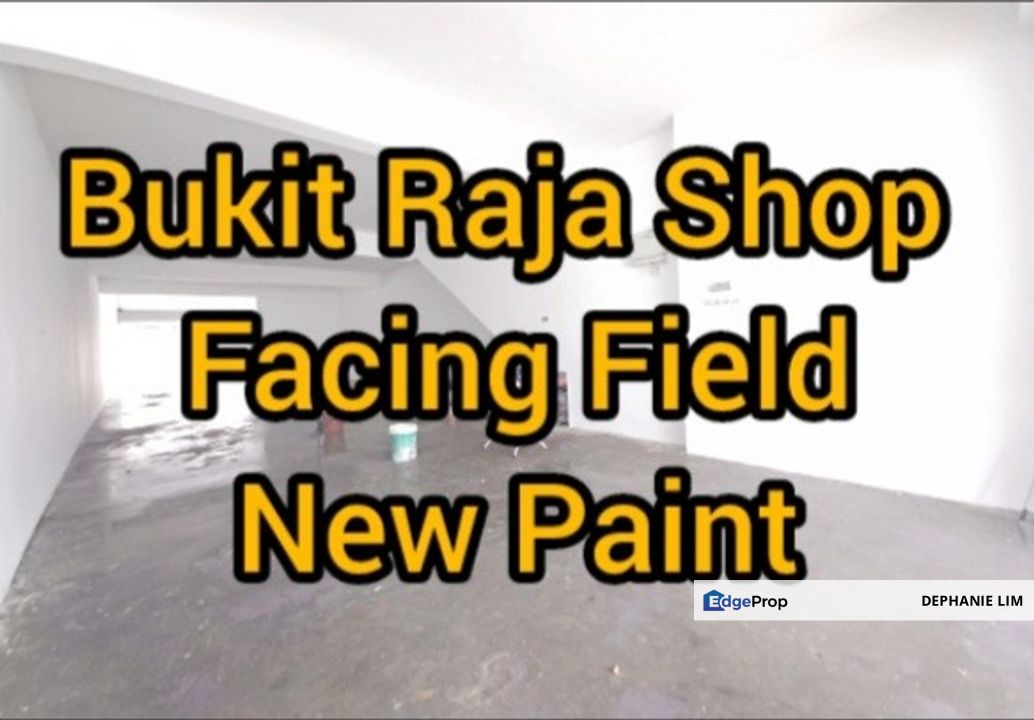 Bukit Raja Shop For Rent Facing Field New Paint, Selangor, Bandar Bukit Raja