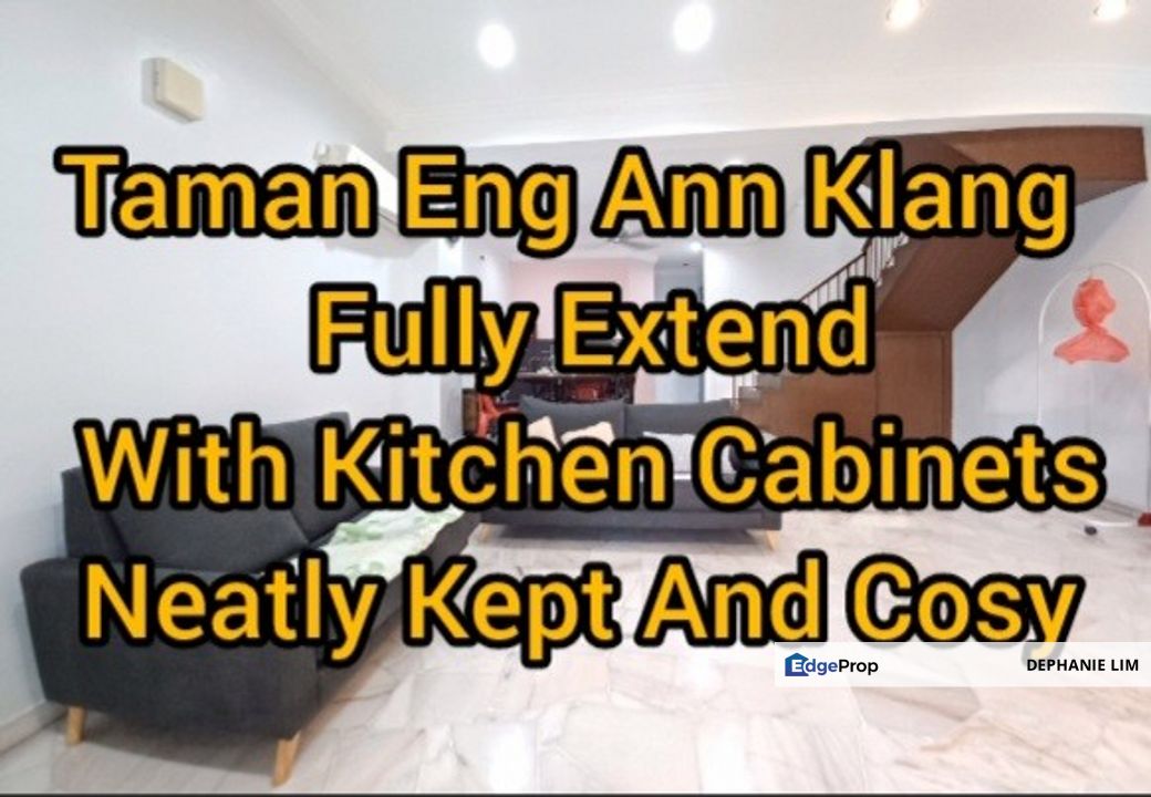 Taman Eng Ann House For Sale Fully Extend With Kitchen Cabinets Double Storey Terrace, Selangor, Klang